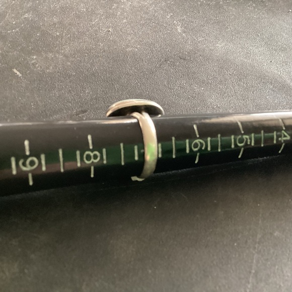 7 Sterling Square Laramar Ring Mermaid Stone - Picture 6 of 6